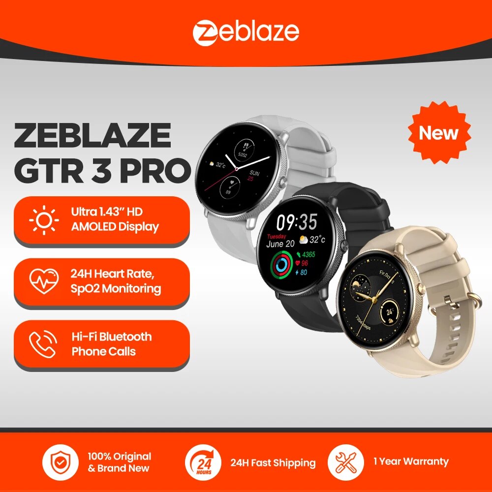 Fall Detection Watch - Zeblaze GTR 3 Pro Voice Calling