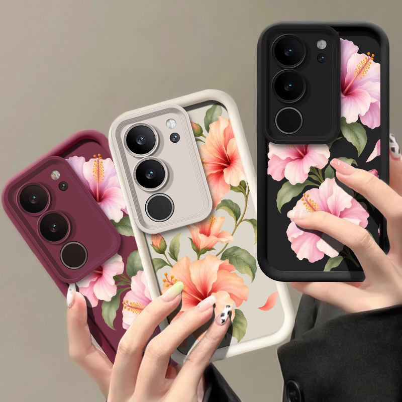 Cute Pink Lily Pattern Phone C - Vivo X200 recension och pris