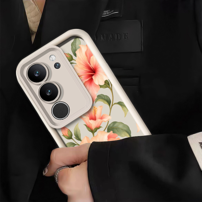 Cute Pink Lily Pattern Phone C - Vivo X200 recension och pris