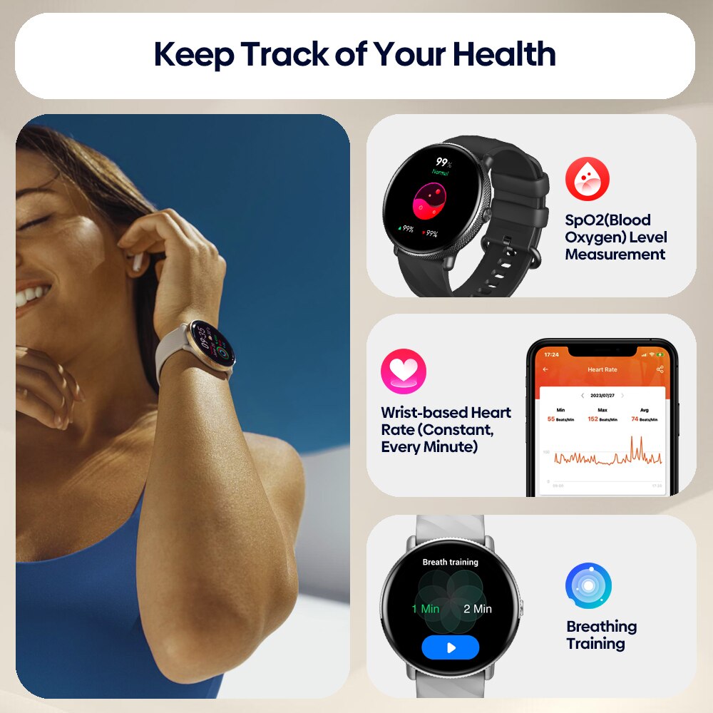 Zeblaze GTR 3 Pro Voice Callin - Fall Detection Watch recension och pris