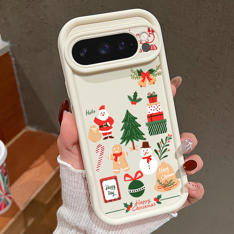 Happy Christmas Pattern Soft T - Google Pixel 9 Pro recension och pris