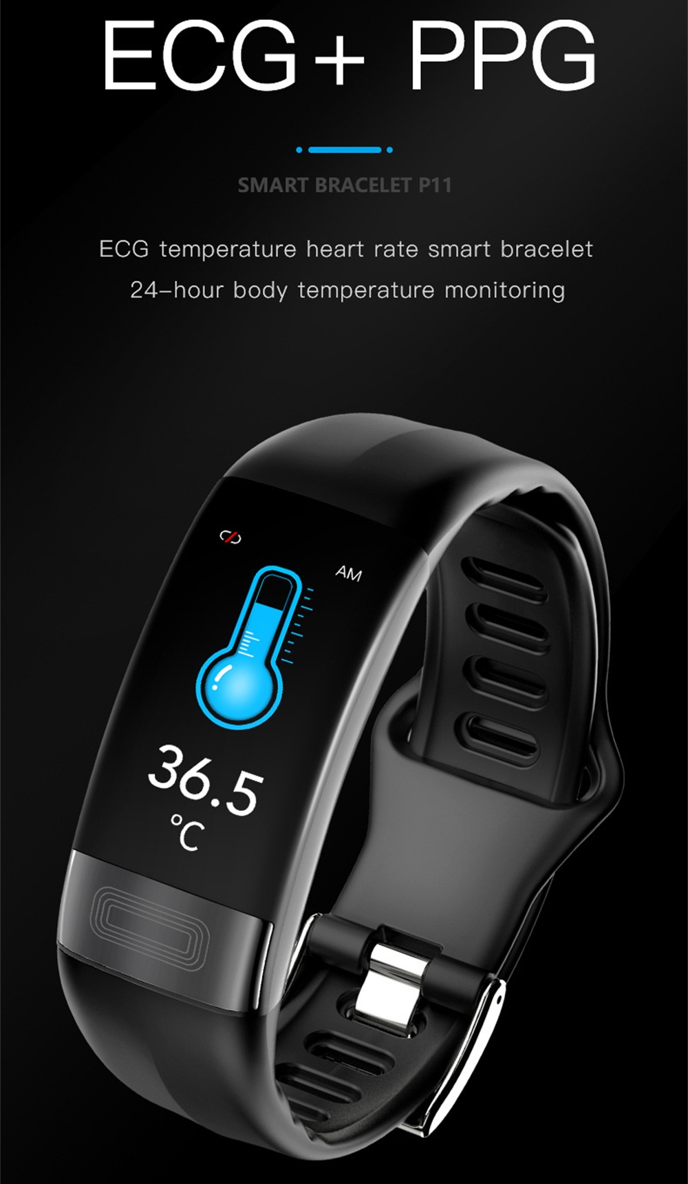 Sport Bracelet Healthy Watch E - Fall Detection Watch recension och pris